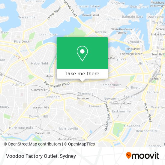 Voodoo Factory Outlet map