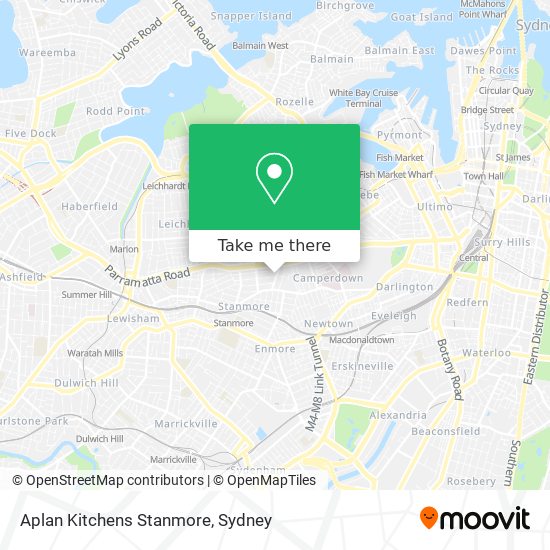 Aplan Kitchens Stanmore map