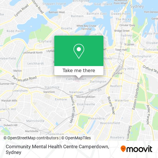 Mapa Community Mental Health Centre Camperdown