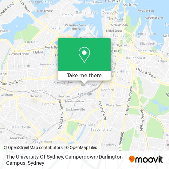 The University Of Sydney, Camperdown / Darlington Campus map