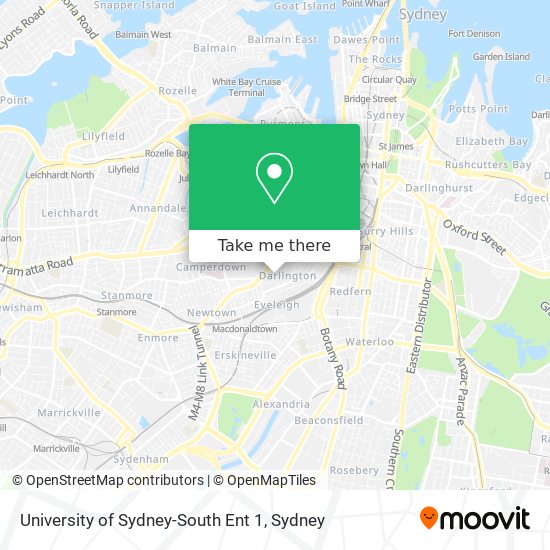 University of Sydney-South Ent 1 map
