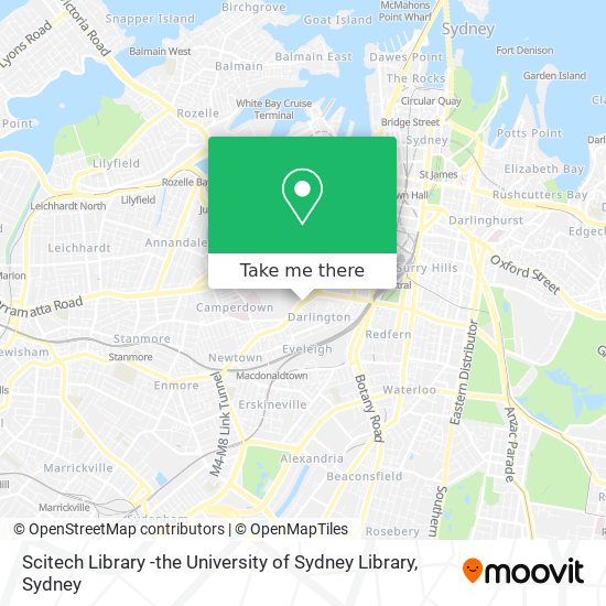 Scitech Library -the University of Sydney Library map