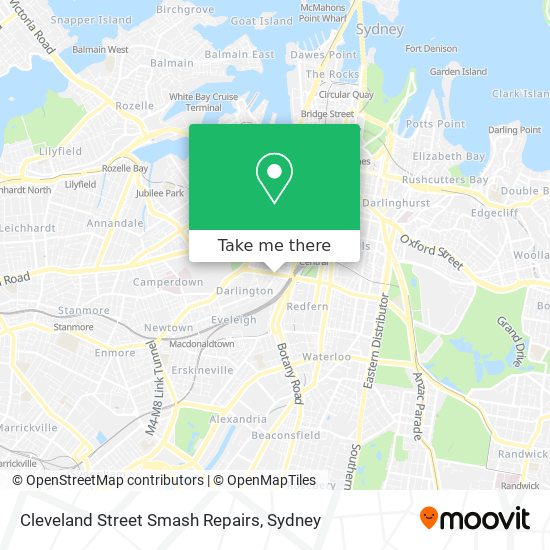 Cleveland Street Smash Repairs map