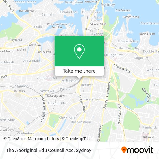 The Aboriginal Edu Council Aec map