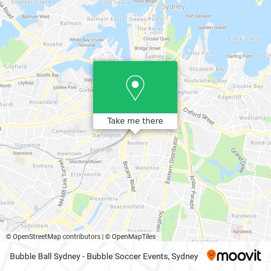 Mapa Bubble Ball Sydney - Bubble Soccer Events