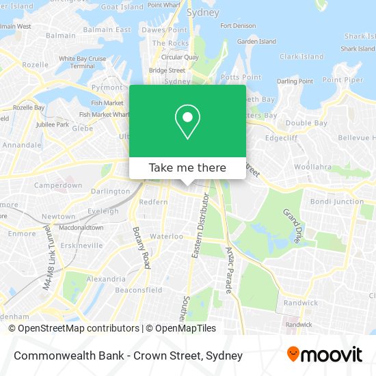 Commonwealth Bank - Crown Street map