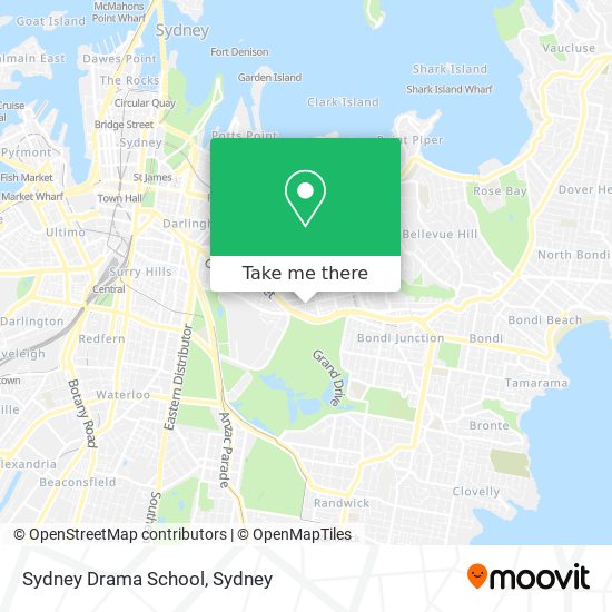 Sydney Drama School map