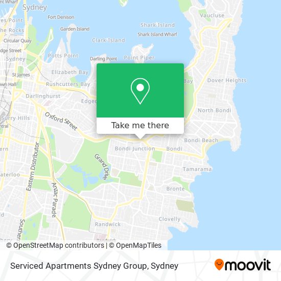 Serviced Apartments Sydney Group map