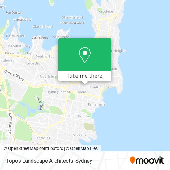 Topos Landscape Architects map