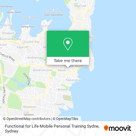 Functional for Life-Mobile Personal Training Sydne map