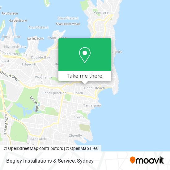 Begley Installations & Service map