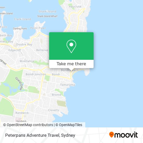Peterpans Adventure Travel map
