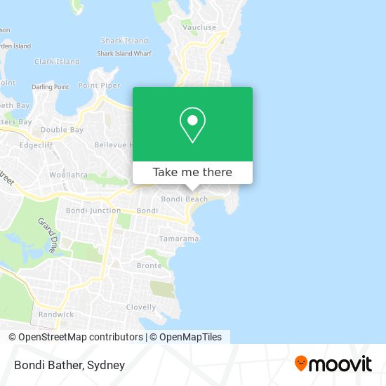 Bondi Bather map