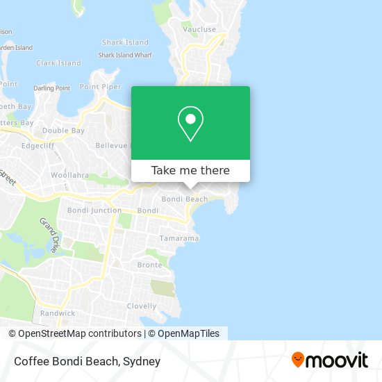 Mapa Coffee Bondi Beach