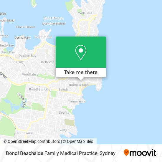 Bondi Beachside Family Medical Practice map