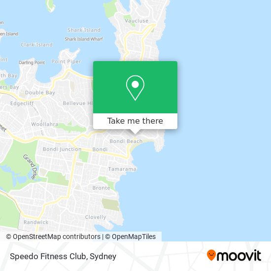 Speedo Fitness Club map