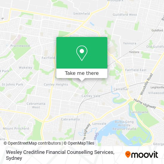 Wesley Creditline Financial Counselling Services map