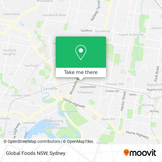 Mapa Global Foods NSW