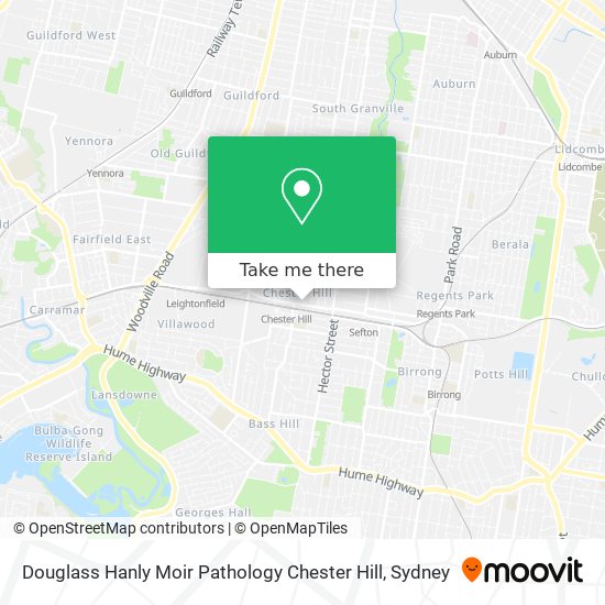 Mapa Douglass Hanly Moir Pathology Chester Hill