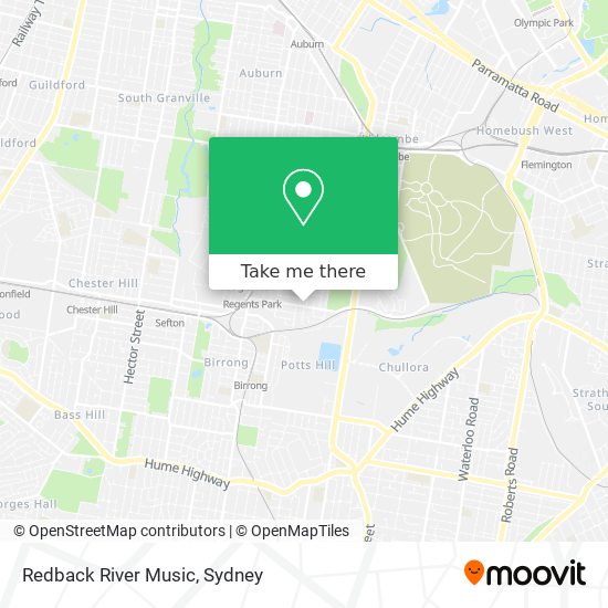 Redback River Music map