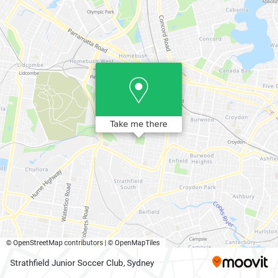 Mapa Strathfield Junior Soccer Club