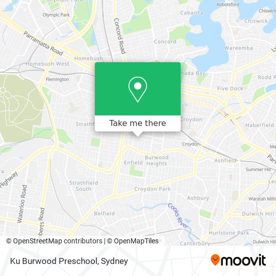 Ku Burwood Preschool map