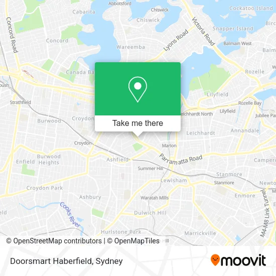 Doorsmart Haberfield map
