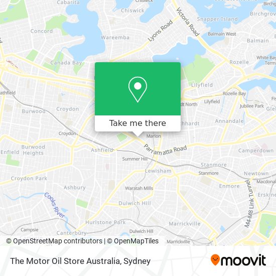 Mapa The Motor Oil Store Australia