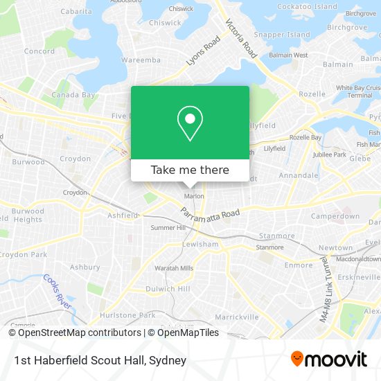 Mapa 1st Haberfield Scout Hall