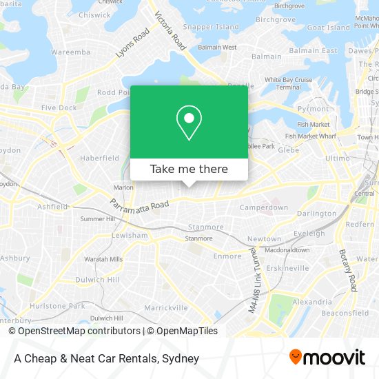 A Cheap & Neat Car Rentals map