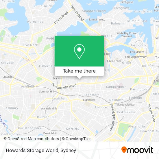 Mapa Howards Storage World