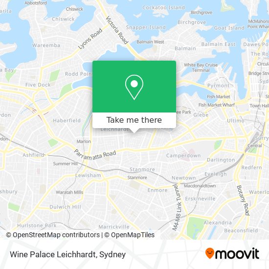 Wine Palace Leichhardt map