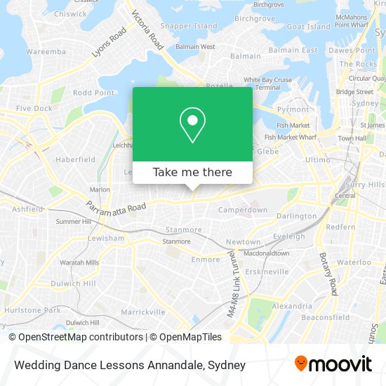 Mapa Wedding Dance Lessons Annandale