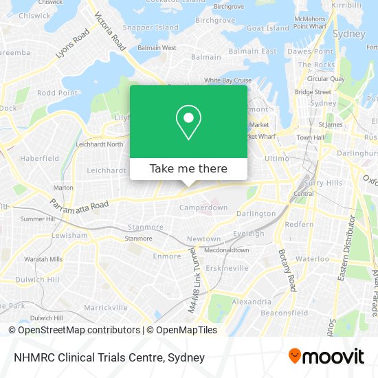NHMRC Clinical Trials Centre map