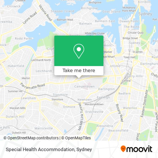 Special Health Accommodation map