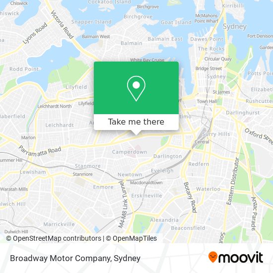 Broadway Motor Company map