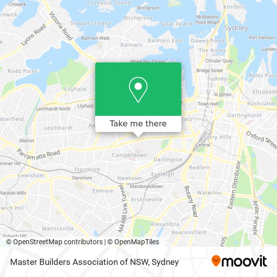 Mapa Master Builders Association of NSW