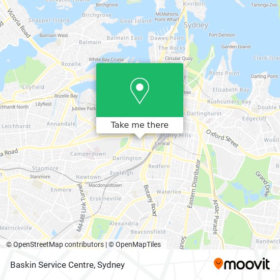 Baskin Service Centre map
