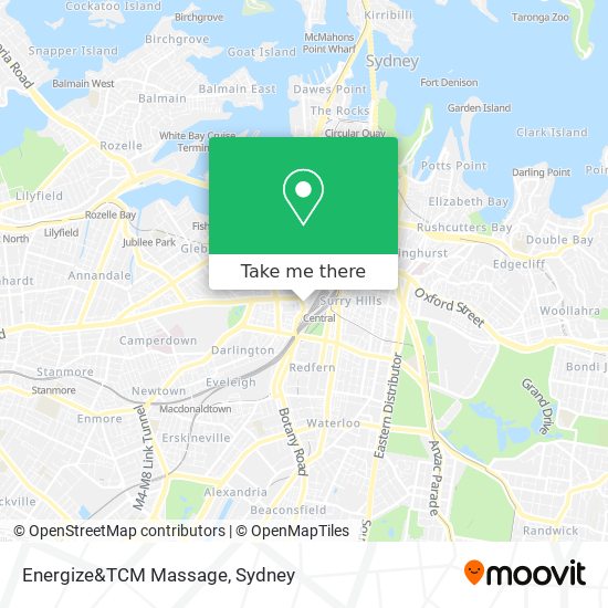 Energize&TCM Massage map