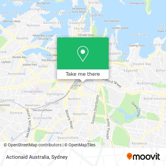Actionaid Australia map