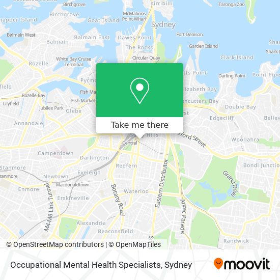 Occupational Mental Health Specialists map