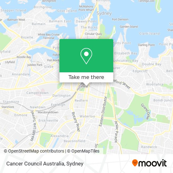 Cancer Council Australia map