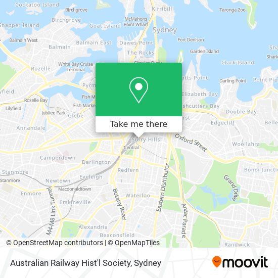 Australian Railway Hist'l Society map