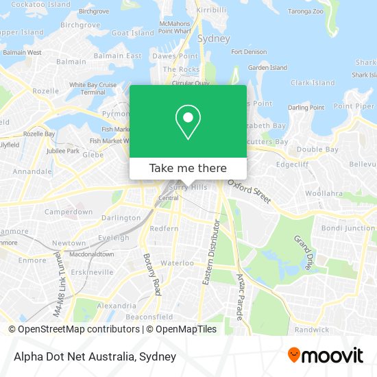 Mapa Alpha Dot Net Australia