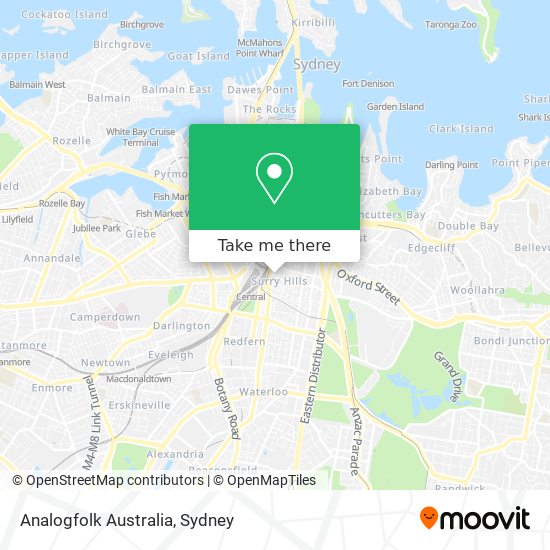 Mapa Analogfolk Australia