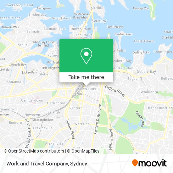 Work and Travel Company map