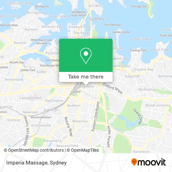 Imperia Massage map
