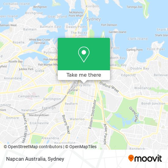 Napcan Australia map