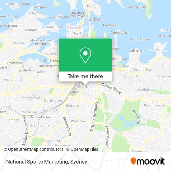 National Sports Marketing map