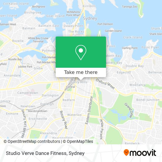 Mapa Studio Verve Dance Fitness